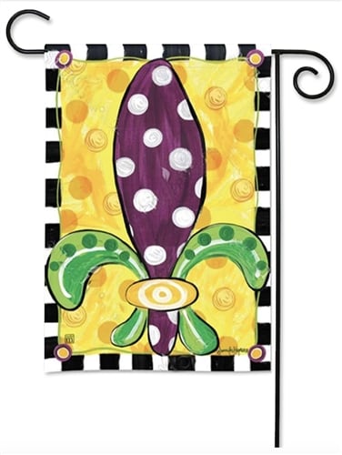 Mardi Gras Fun BreezeArt Garden Flag