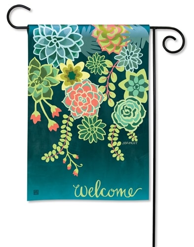 Boho Succulents BreezeArt Garden Flag