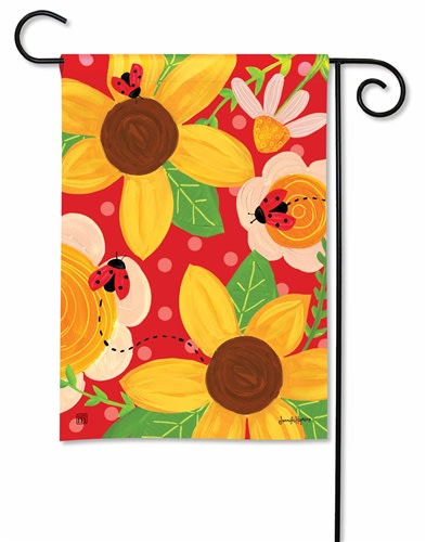 Bugs and Blooms BreezeArt Garden Flag