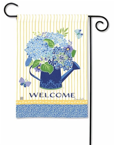 Hydrangea Blue BreezeArt Garden Flag