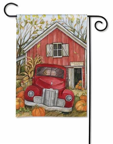 Pumpkin Pickup BreezeArt Garden Flag