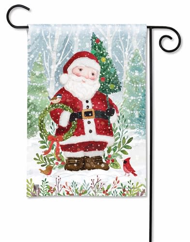 Santa's Forest BreezeArt Garden Flag