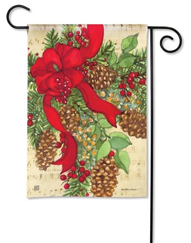 Holiday Swag BreezeArt Garden Flag