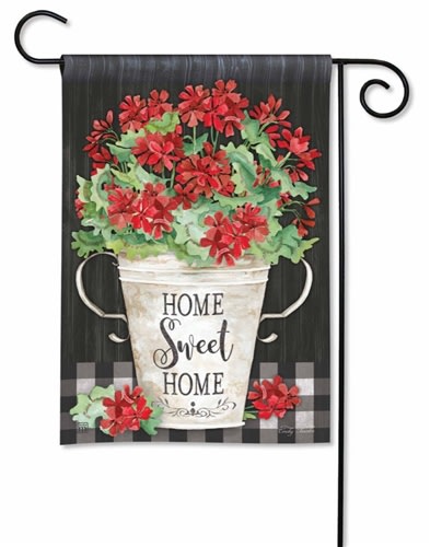 Sweet Home Geraniums BreezeArt Garden Flag
