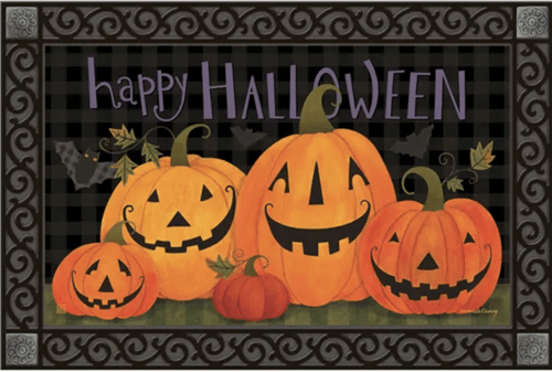 Halloween Pumpkins MatMates Decorative Doormat