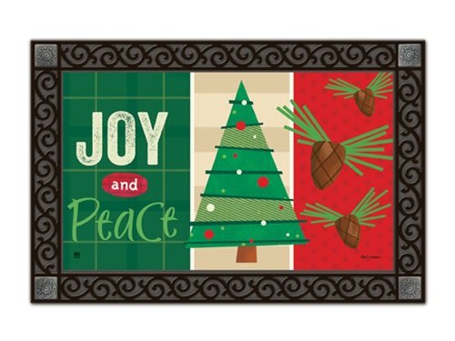 Joy and Peace MatMates Decorative Doormat