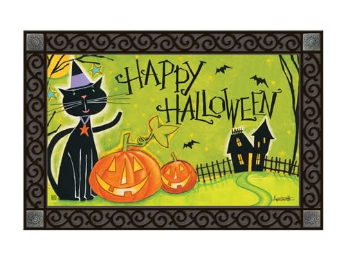Black Cat Magic MatMates Decorative Doormat