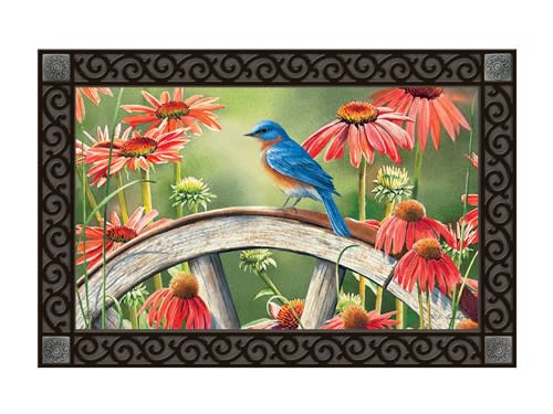 Bluebird Visit MatMates Decorative Doormat