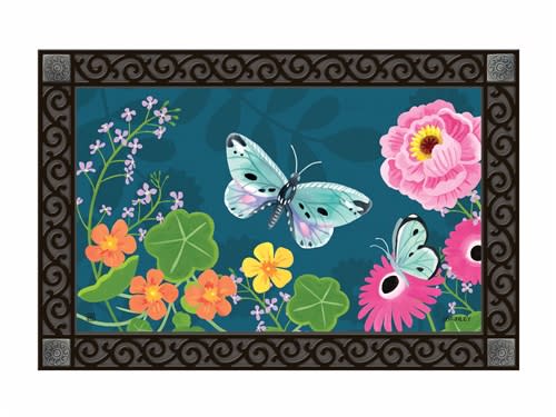 Butterfly Trail MatMates Decorative Doormat
