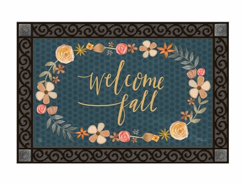 Fall Blossoms MatMates Decorative Doormat