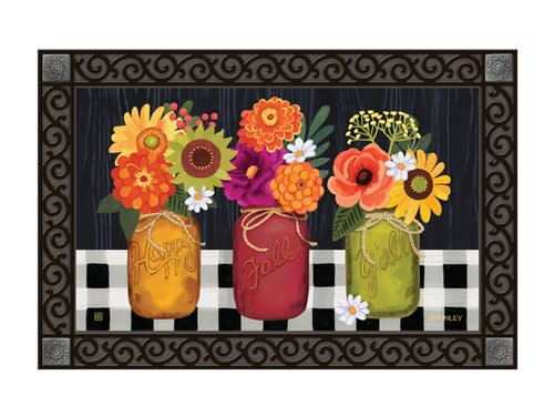 Autumn Blooms MatMates Decorative Doormat
