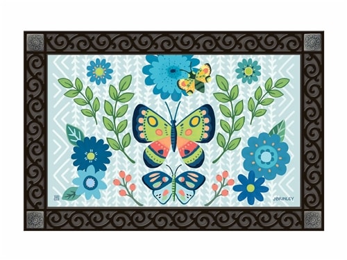Spring Wings MatMates Decorative Doormat