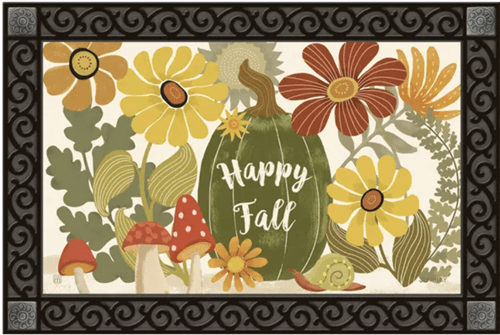 Happy Pumpkin  MatMates Decorative Doormat