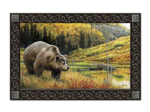 Grizzly Bear MatMates Decorative Doormat