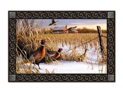 Pheasants MatMates Decorative Doormat