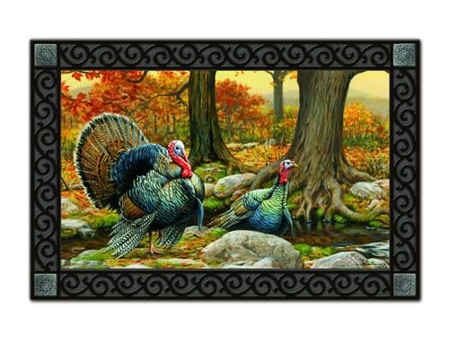 Turkeys MatMates Decorative Doormat