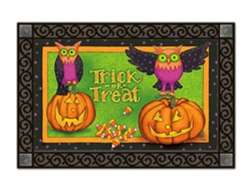 Trick or Treat Owls MatMates Doormats Trick or Treat Owls MatMates Doormats