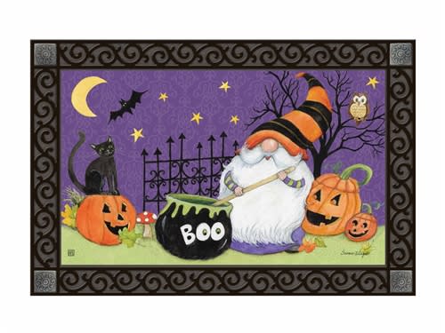 Halloween Gnome MatMates Decorative Doormat