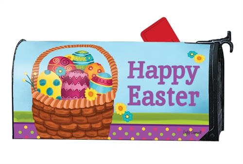 Basket Full of Eggs Large MailWraps Magnetic Mailbox Cover