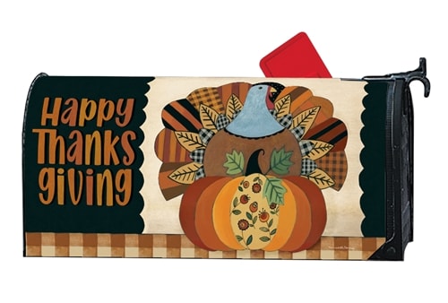 Thanksgiving Turkey Large MailWraps Mailbox Cover