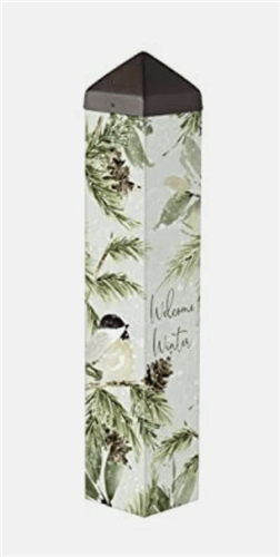 Winter Chickadee 20" Art Pole