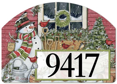 Garden Snowman Yard DeSigns Magnetic Art