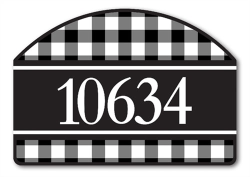 Black and White Check Yard DeSigns Magnetic Art