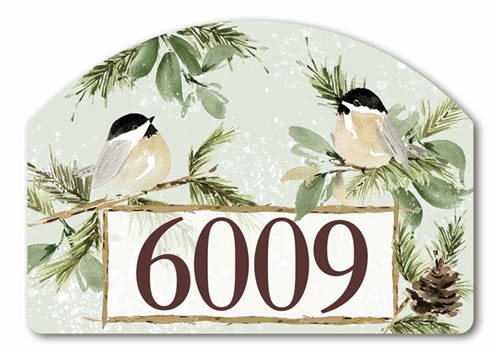 Winter Chickadee Yard DeSigns Magnetic Art