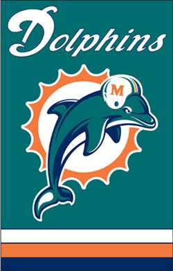 Miami Dolphins Football Flag