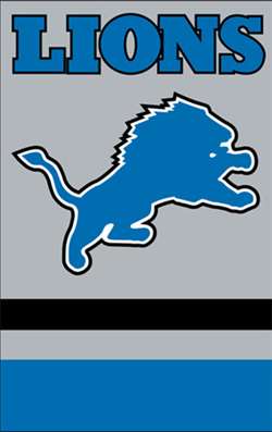 detroit lions house flag