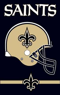 New Orleans Saints Football Flag