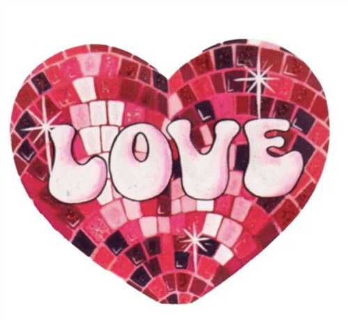 RTC Disco Love Heart Metal Magnet