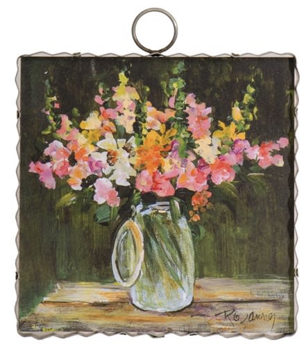 RTC Gallery Mini Rozi's Jar of Snapdragons Print