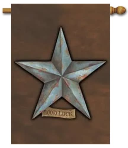 Good Luck Star House Flag