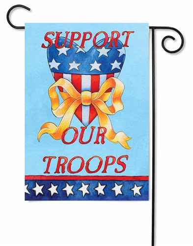 Support Our Troops Decorative Garden Flag