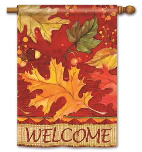 Tossed Leaves Standard Flag