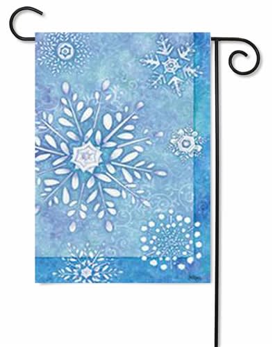 Blue Frost Decorative Garden Flag