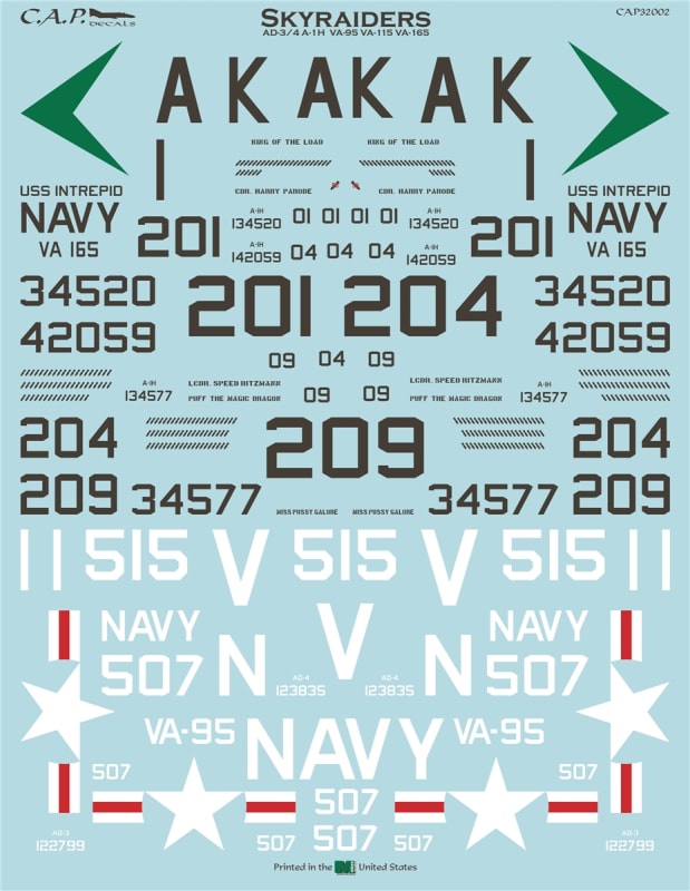 CAP32002 Skyraiders VA-95, VA-115, VA-165