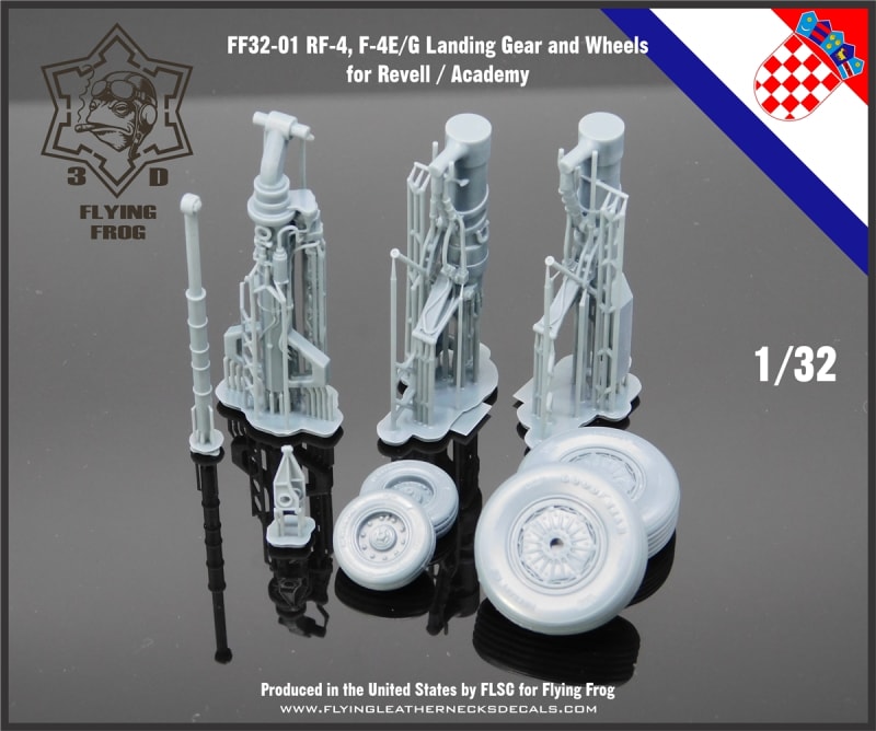 FF32-01 RF-4C/E, F-4E/F Landing Gear for Revell/Academy