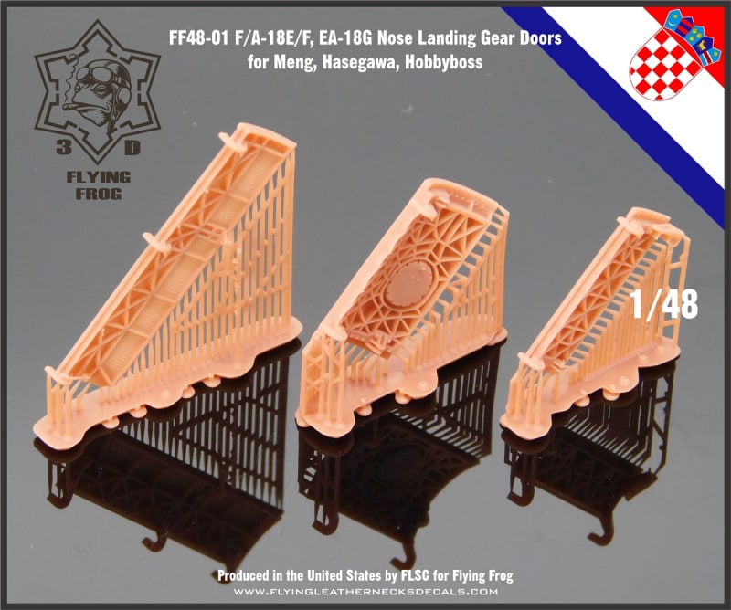 FF48-01 F/A-18E/F, EA-18G 'Ribbed' Nose Gear Doors FF48-01 F/A-18E/F, EA-18G 'Ribbed' Nose Gear Doors