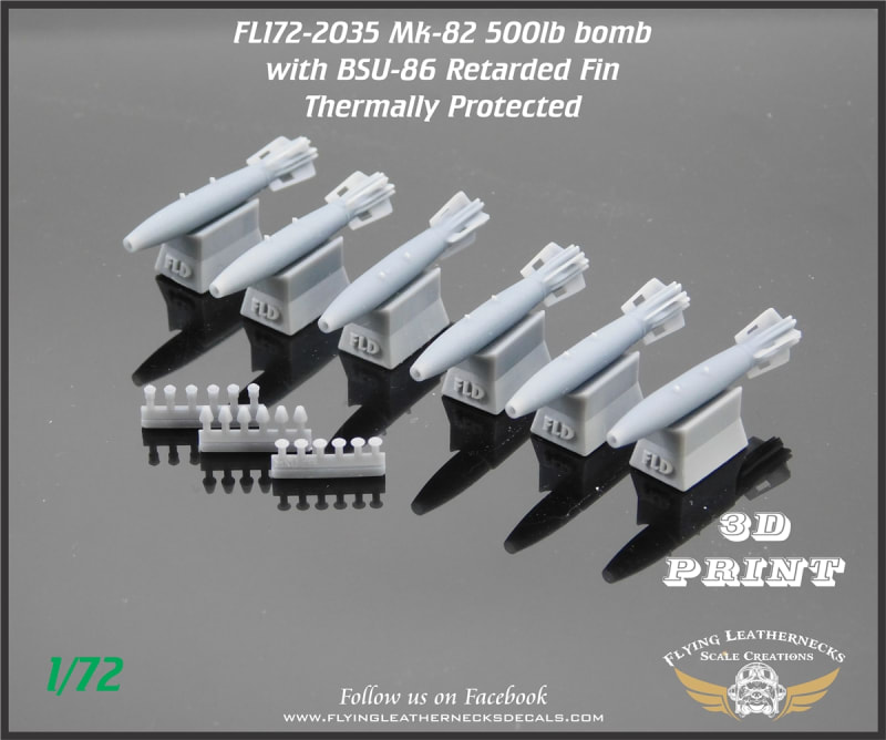 FL172-2035 Mk-82 500lb thermally protected bombs with BSU-86 fins