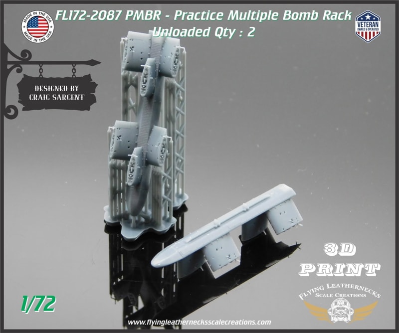 FL172-2087 A/A 37B-3C PMBR (Practice Multiple Bomb Rack) Unloaded