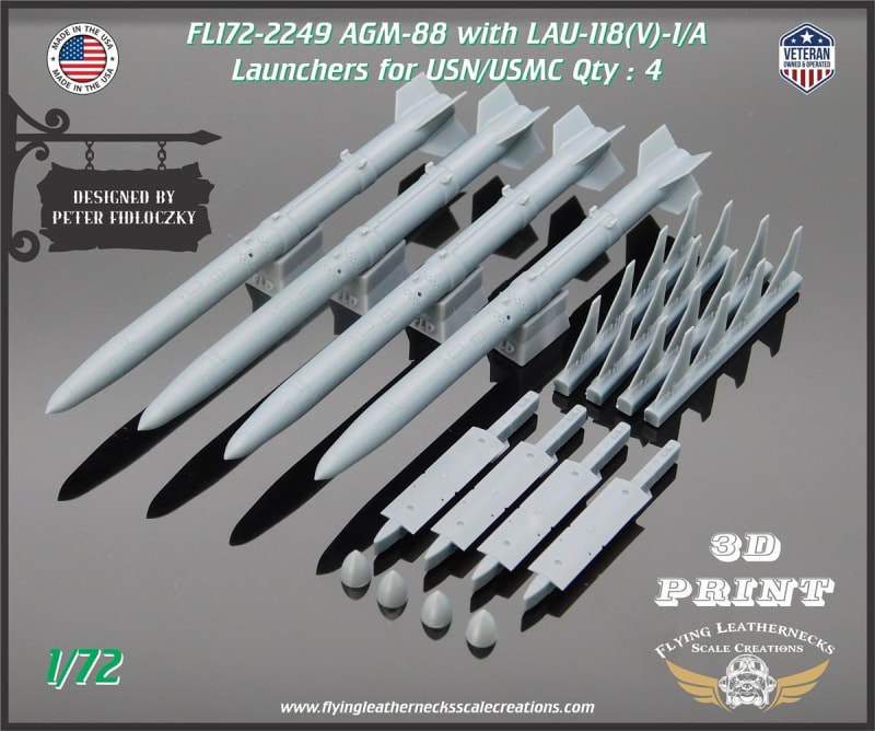 FL172-2249 AGM-88 with LAU-118(V)-1/A for USN/USMC