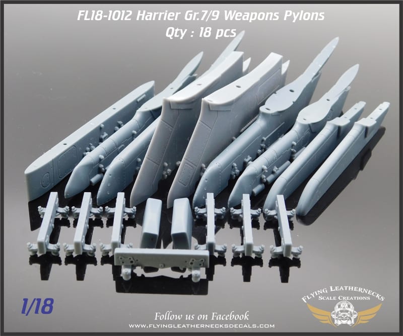 FL18-1012 Harrier Gr.7/9 Weapons Pylons FL18-1012 Harrier Gr.7/9 Weapons Pylons