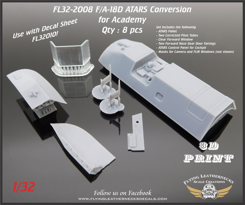 FL32-2008 F/A-18D ATARS Conversion for Academy/Kinetic Kit