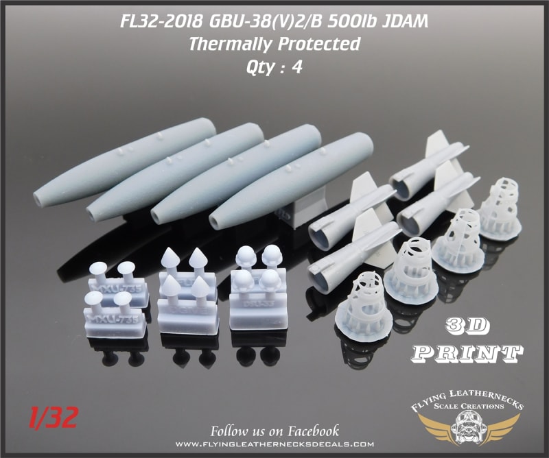 FL32-2018 GBU-38(V)2/B 500lb JDAM - Thermally Protected (6) FL32-2018 GBU-38(V)2/B 500lb JDAM - Thermally Protected (6)