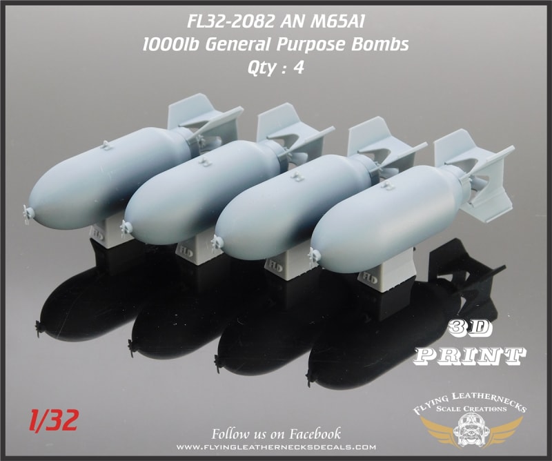 FL32-2082 AN M65A1 1000lb General Purpose Bombs FL32-2082 AN M65A1 1000lb General Purpose Bombs