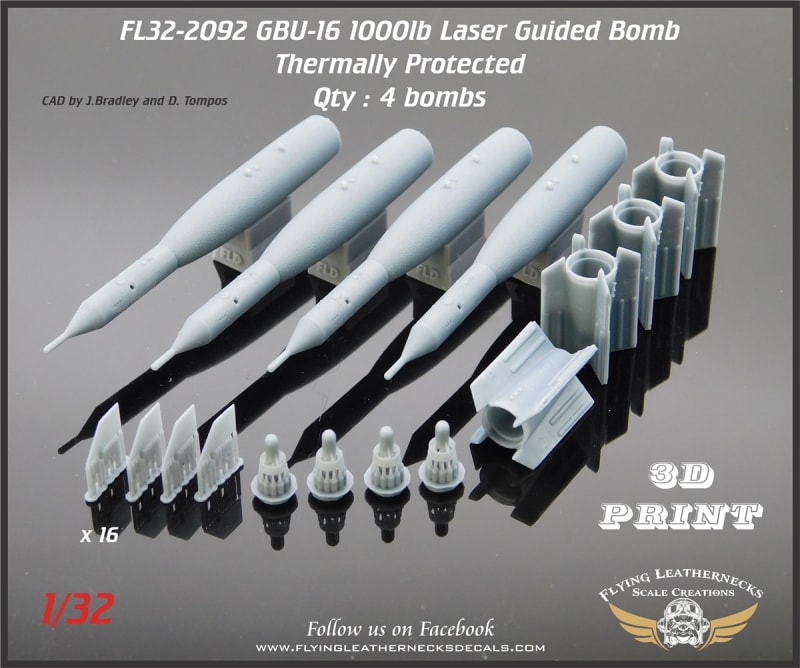 FL32-2092 GBU-16 1000lb Laser Guided Bomb - Thermally Protected
