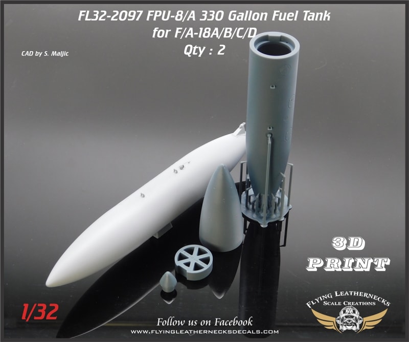FL32-2097 FPU-8/A 330 Gallon Fuel Tank for F/A-18A-D