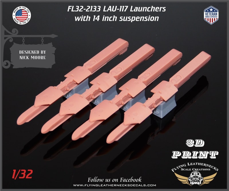 FL32-2133 LAU-117 Launchers with 14 inch suspension FL32-2133 LAU-117 Launchers with 14 inch suspension